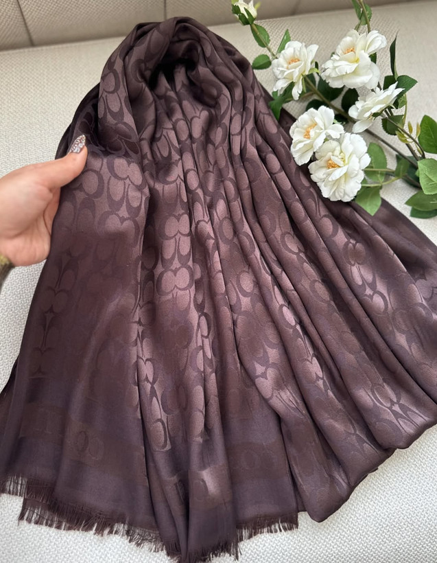 شال قهوه ای کوچ