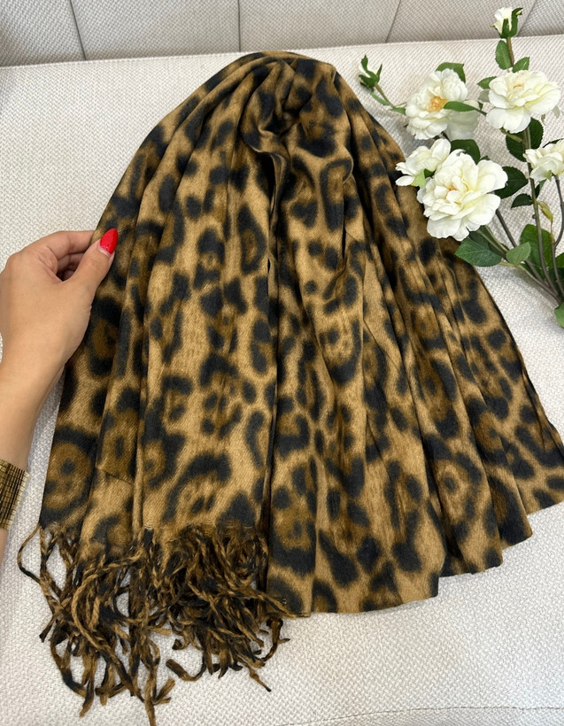 شال موهر وارداتی پلنگی
