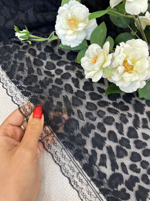 شال مشکی تور پلنگی( تک و عمده)