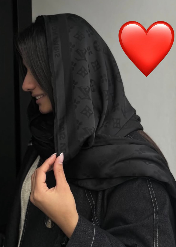 شال مشکی طرح لویی ویتون( عمده و تک)