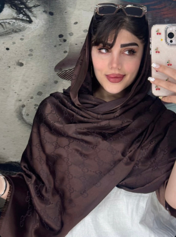 شال قهوه ای گوچی بدون حاشیه گوچی (تک بخر به قیمت عمده)